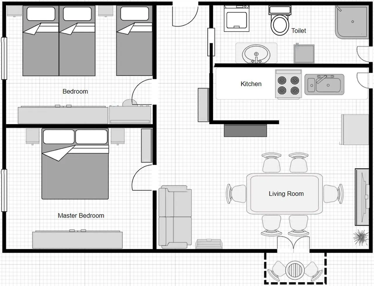 Apartment Milevoj Koromačno 0*,  Chorvatsko